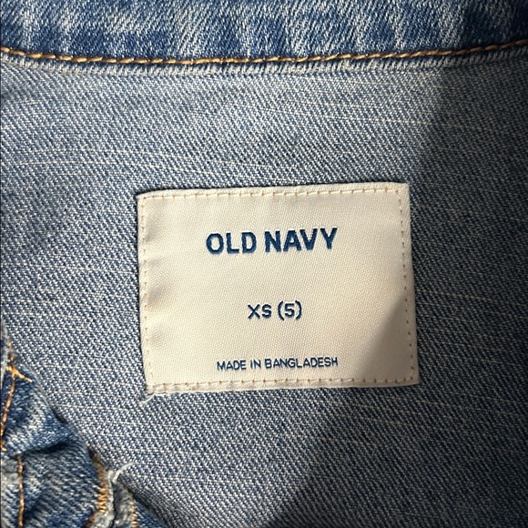 Old Navy Kids Denim Jacket - Classic Blue | Size XS (5) - Picture 3 of 4